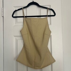 Lioness Camille Backless Top in Ecru